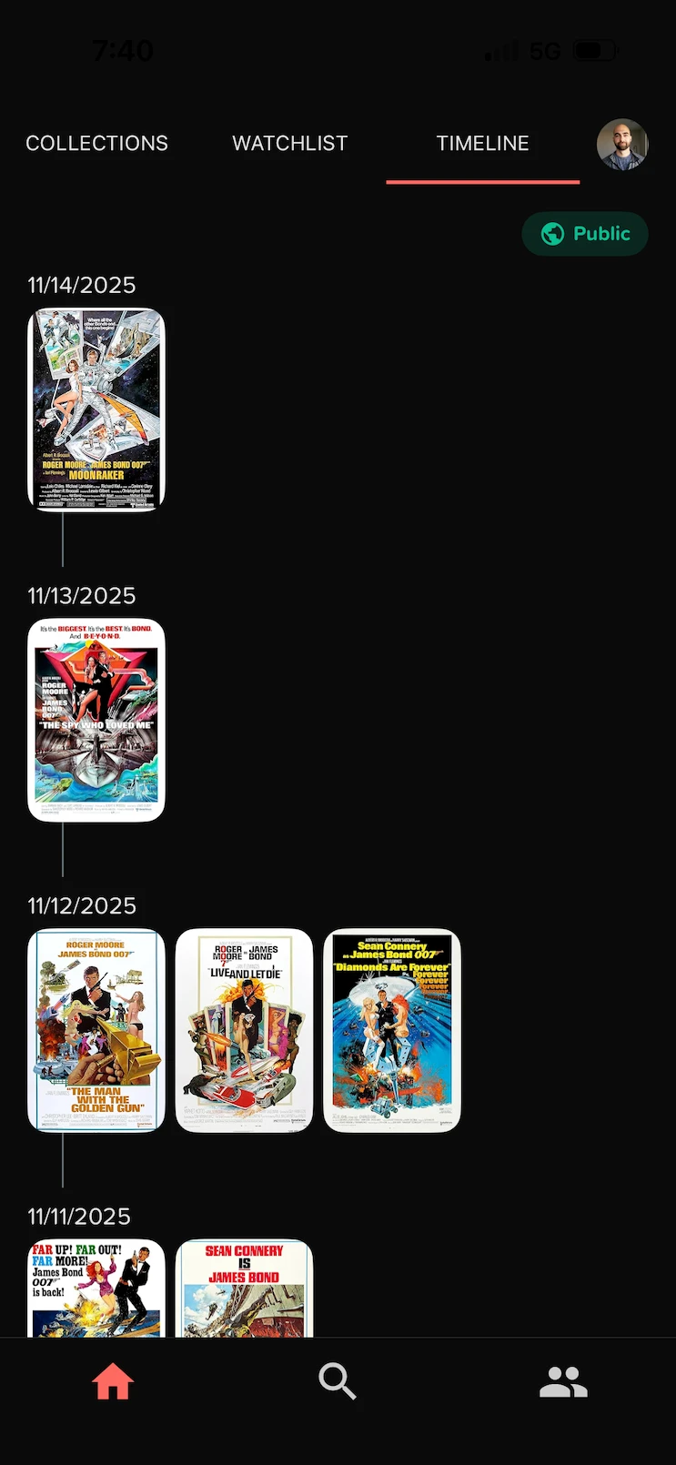 Seenjump timeline